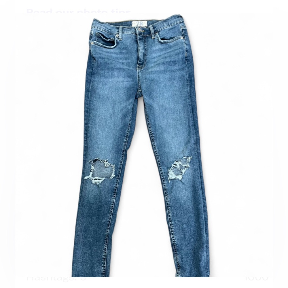 We The Free by Free People Distressed Skinny Jeans Size 28